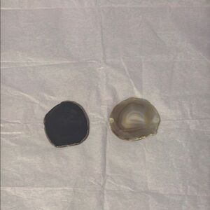 Set of Two Agate Coasters